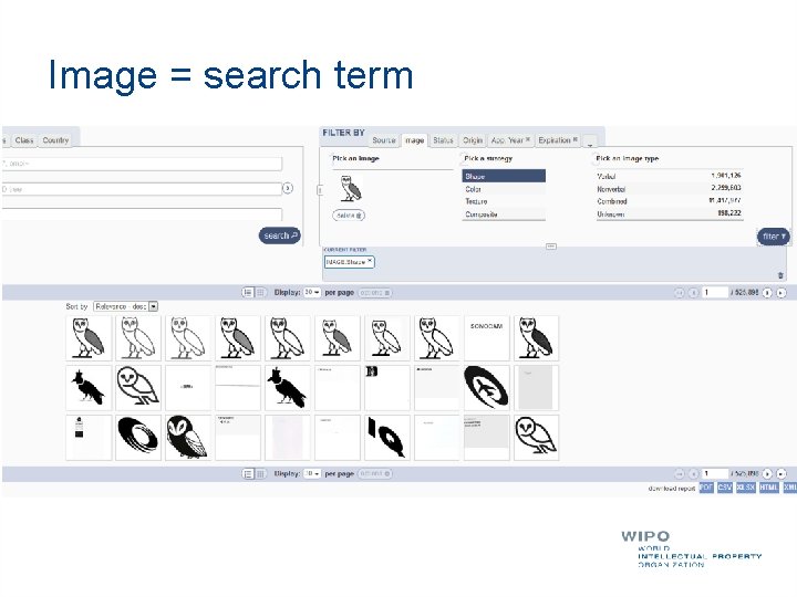 Image = search term 