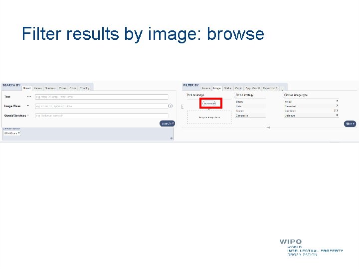 Filter results by image: browse 