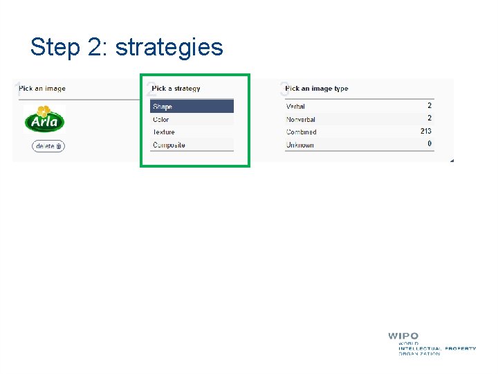 Step 2: strategies 
