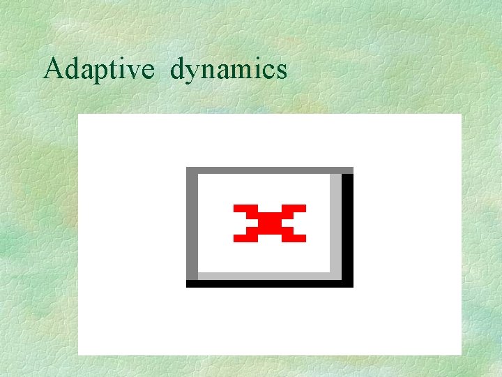 Adaptive dynamics 