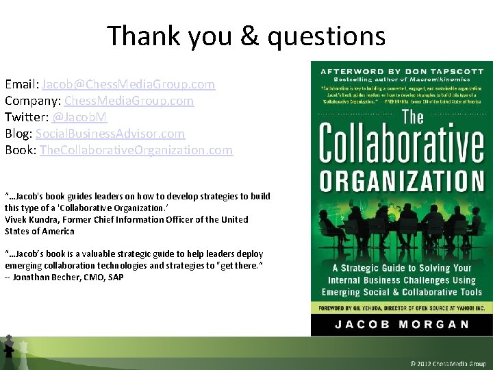 Thank you & questions Email: Jacob@Chess. Media. Group. com Company: Chess. Media. Group. com