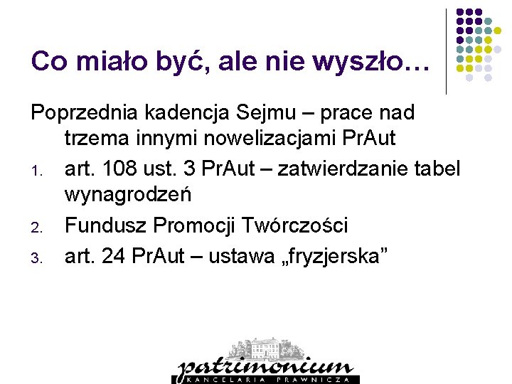 Co miało być, ale nie wyszło… Poprzednia kadencja Sejmu – prace nad trzema innymi