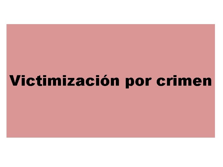 Victimización por crimen 