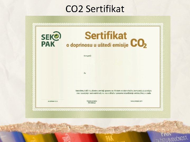 CO 2 Sertifikat 