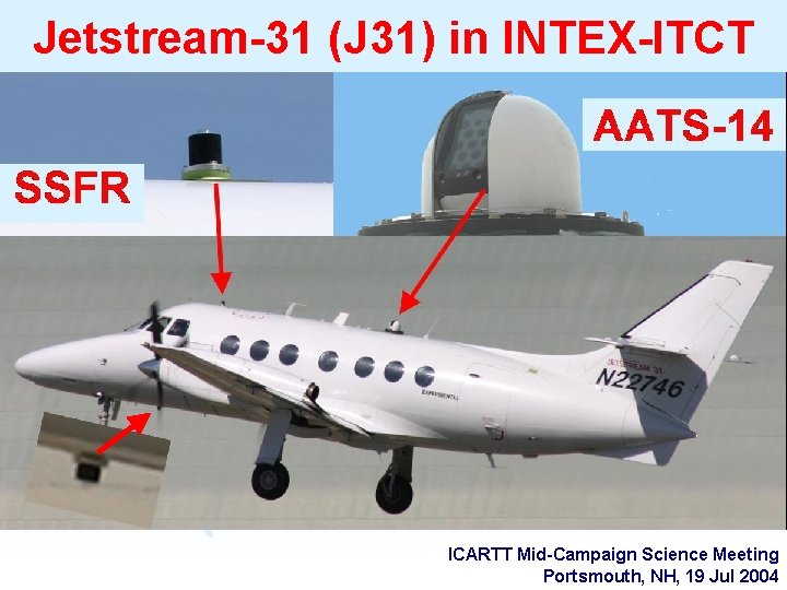Jetstream-31 (J 31) in INTEX-ITCT ICARTT Mid-Campaign Science Meeting Portsmouth, NH, 19 Jul 2004
