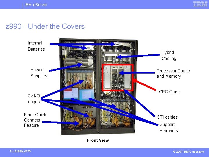 IBM e. Server z 990 - Under the Covers Internal Batteries Hybrid Cooling Power