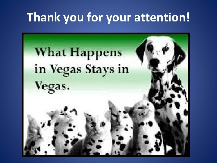 Thank you for your attention! 