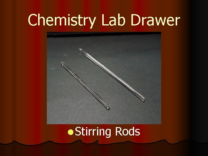 Chemistry Lab Drawer l Stirring Rods 