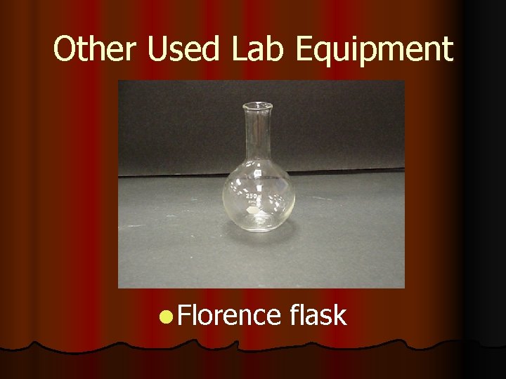 Other Used Lab Equipment l Florence flask 
