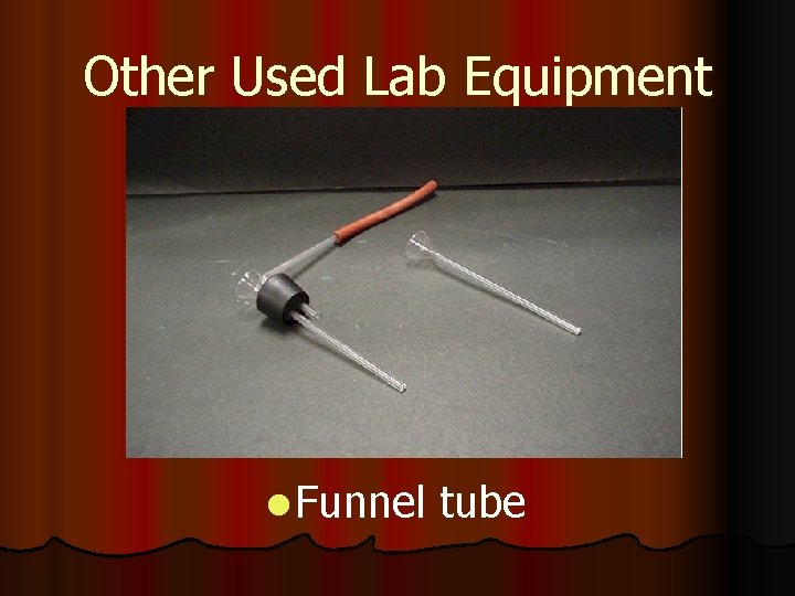 Other Used Lab Equipment l Funnel tube 