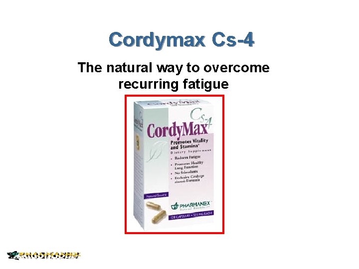 Cordymax Cs-4 The natural way to overcome recurring fatigue 