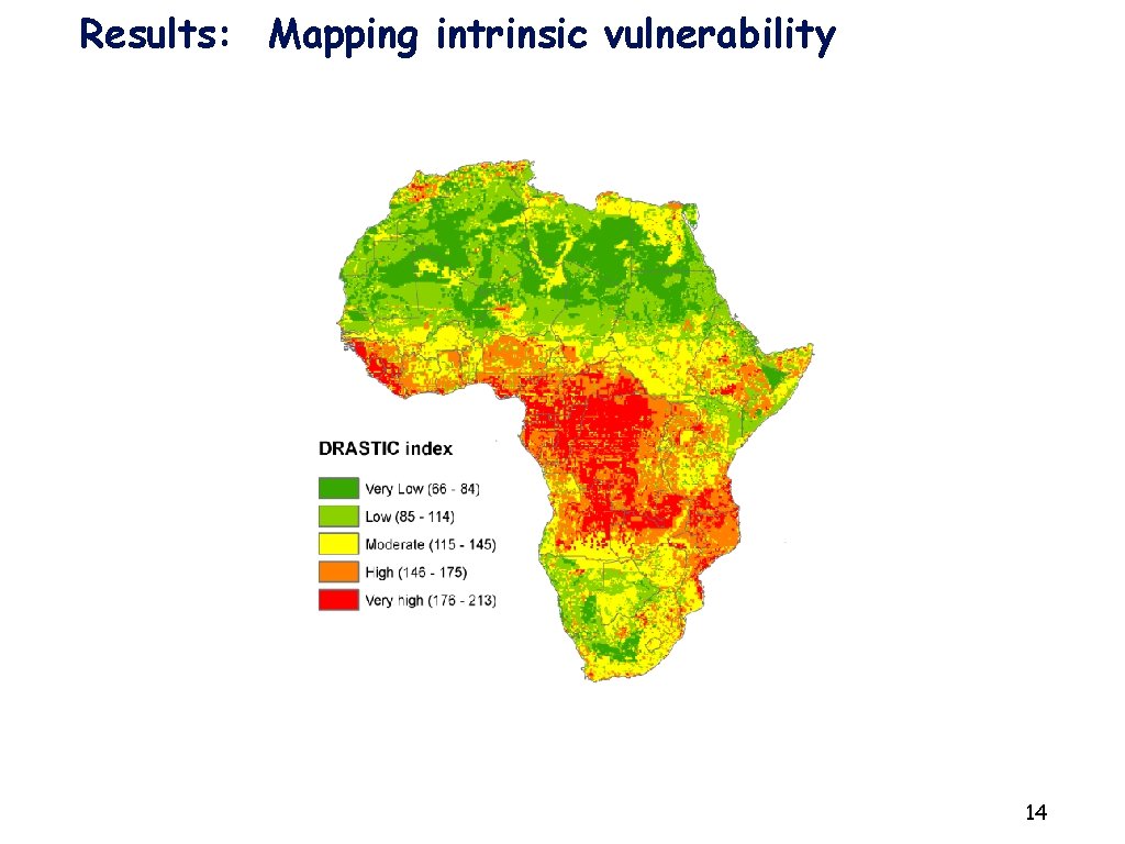 Results: Mapping intrinsic vulnerability 14 