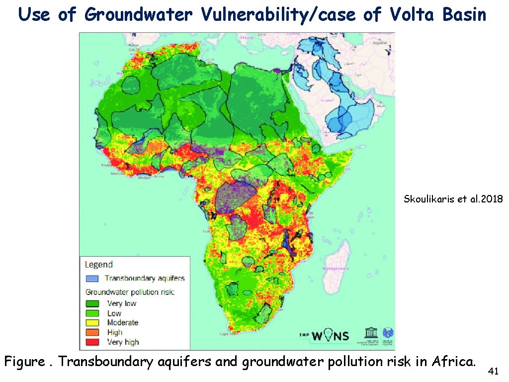 Use of Groundwater Vulnerability/case of Volta Basin Skoulikaris et al. 2018 Figure. Transboundary aquifers