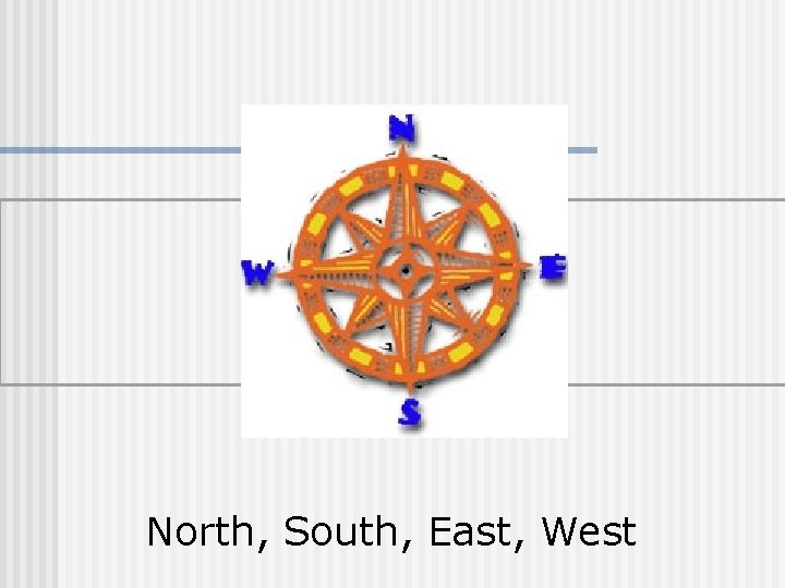  North, South, East, West 