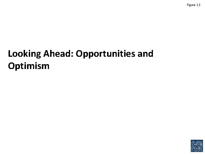 Figure 12 Looking Ahead: Opportunities and Optimism 