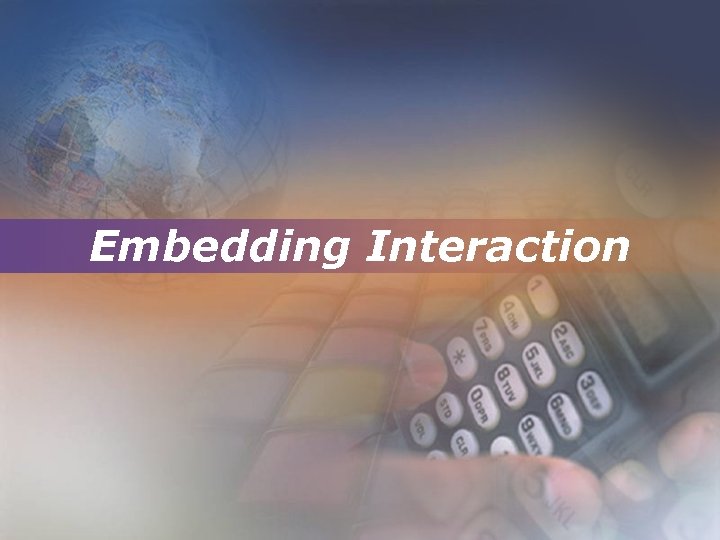 Embedding Interaction 