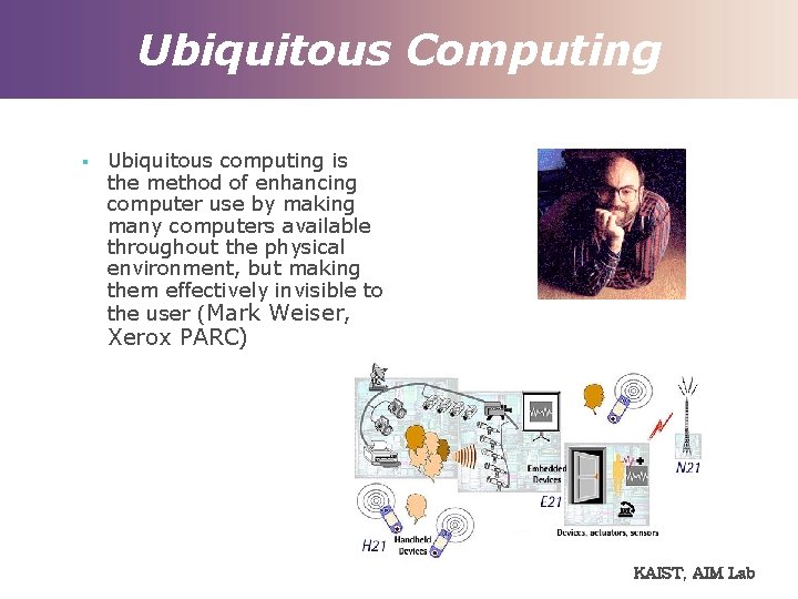 Ubiquitous Computing § Ubiquitous computing is the method of enhancing computer use by making