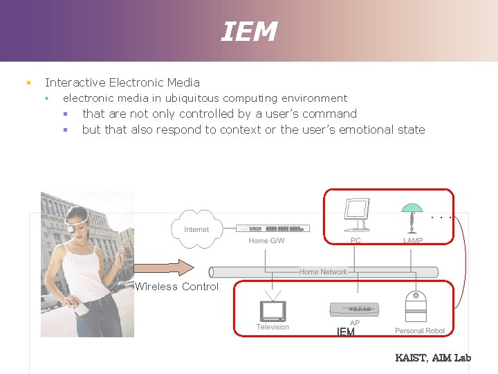 IEM § Interactive Electronic Media § electronic media in ubiquitous computing environment § §