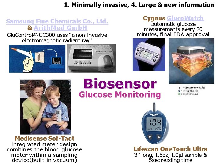 1. Minimally invasive, 4. Large & new information Samsung Fine Chemicals Co. , Ltd.