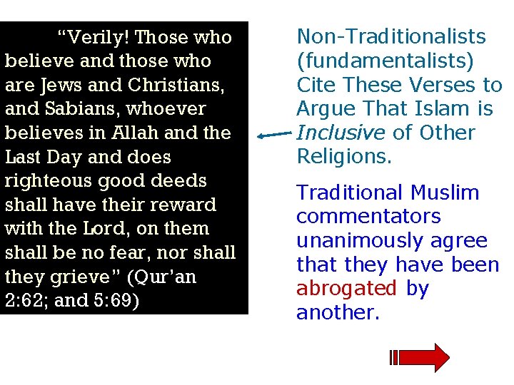 “Verily! Those who believe and those who are Jews and Christians, and Sabians, whoever