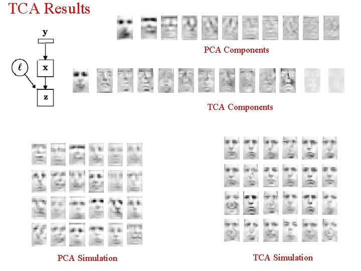 TCA Results PCA Components TCA Components PCA Simulation TCA Simulation 