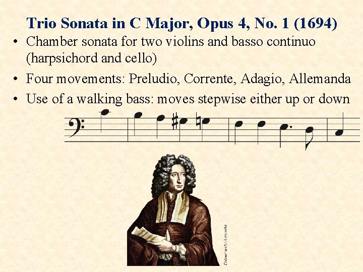 Trio Sonata in C Major, Opus 4, No. 1 (1694) • Chamber sonata for