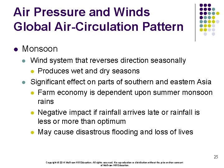 Air Pressure and Winds Global Air-Circulation Pattern l Monsoon l l Wind system that