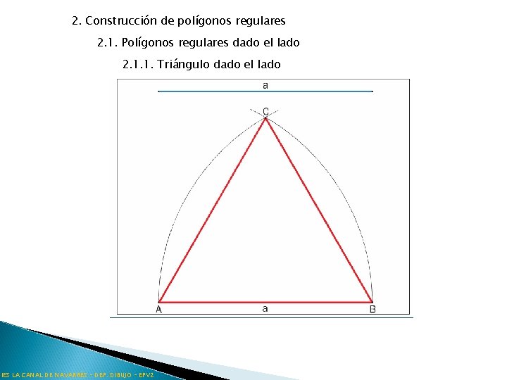 2. Construcción de polígonos regulares 2. 1. Polígonos regulares dado el lado 2. 1.