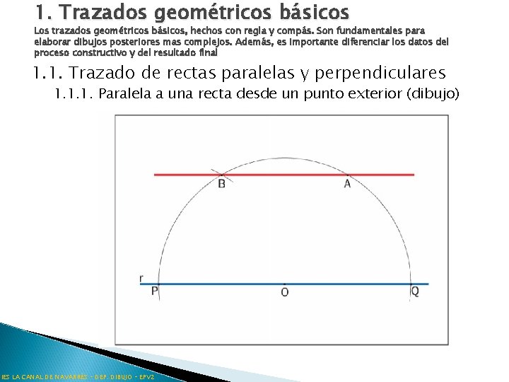 1. Trazados geométricos básicos Los trazados geométricos básicos, hechos con regla y compás. Son