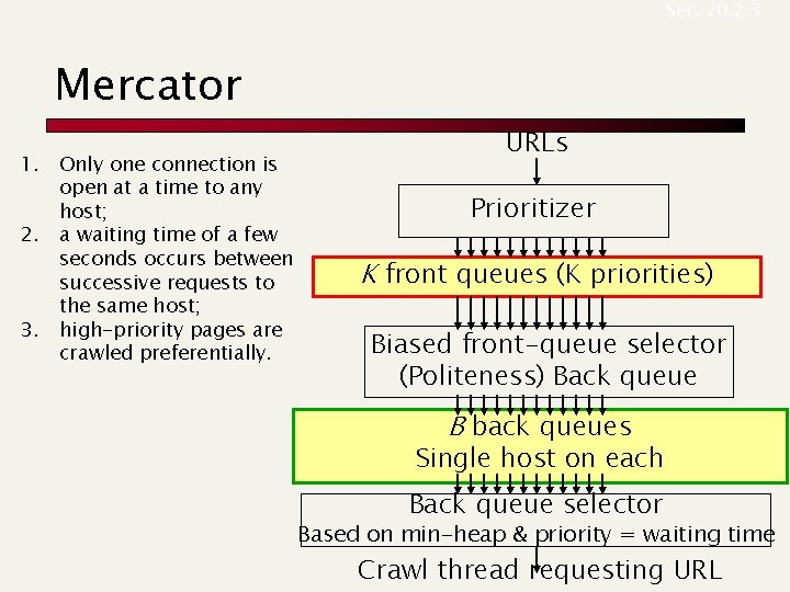 Sec. 20. 2. 3 Mercator 1. Only one connection is open at a time