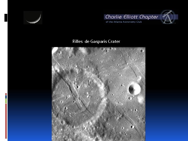Rilles de Gasparis Crater 