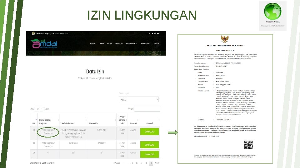 IZIN LINGKUNGAN IZIN LINGKUNGAN