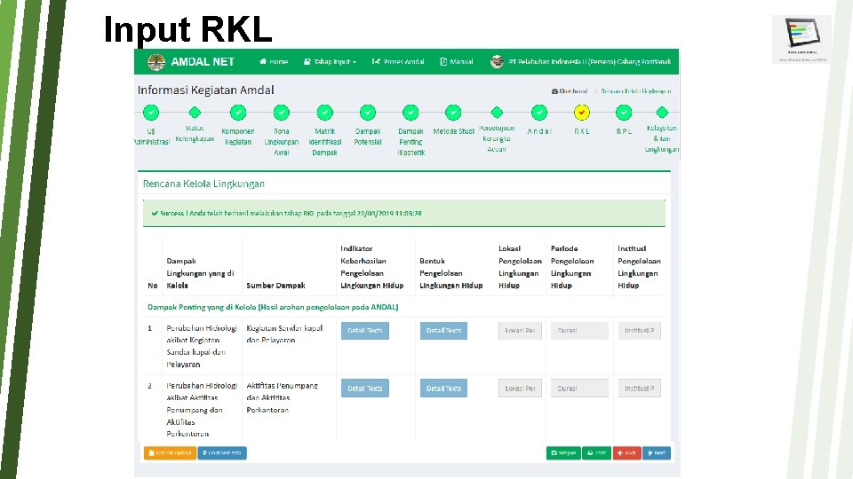 Input RKL Input RKL