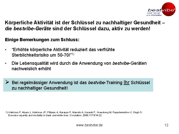 Körperliche Aktivität ist der Schlüssel zu nachhaltiger Gesundheit – die bestvibe-Geräte sind der Schlüssel