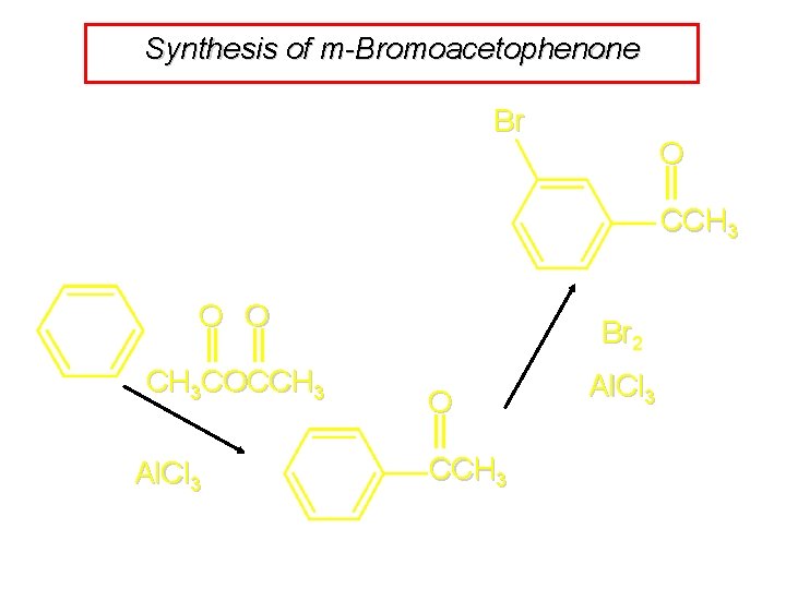 Synthesis of m-Bromoacetophenone Br O CCH 3 O O CH 3 COCCH 3 Al. Synthesis of m-Bromoacetophenone Br O CCH 3 O O CH 3 COCCH 3 Al.