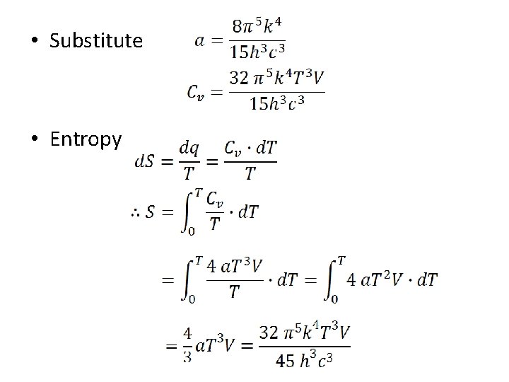  • Substitute • Entropy 