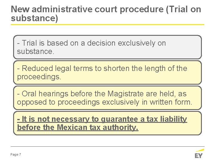 New administrative court procedure (Trial on substance) - Trial is based on a decision