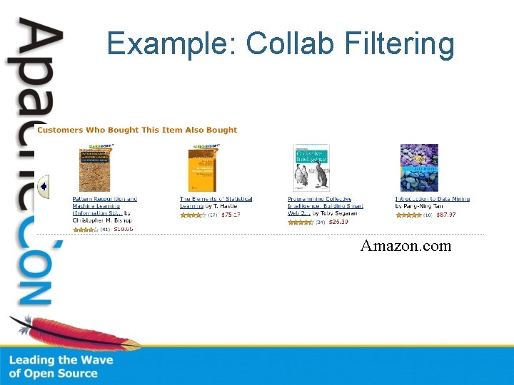 Example: Collab Filtering Amazon. com 