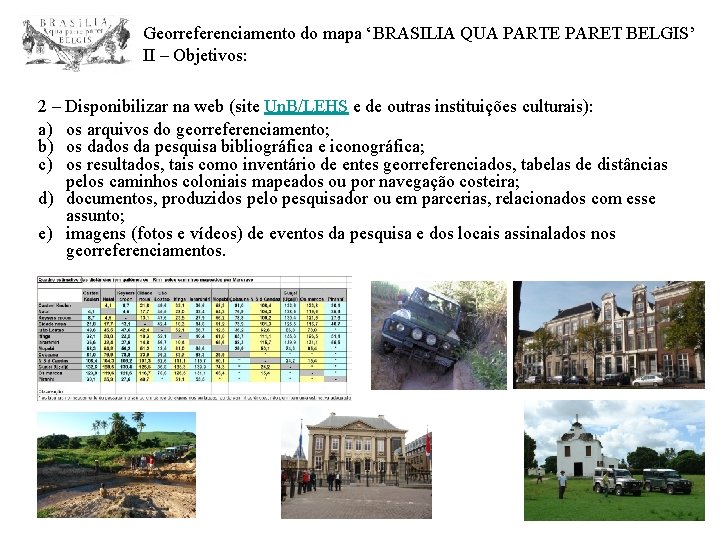 Georreferenciamento do mapa BRASILIA QUA PARTE PARET BELGIS