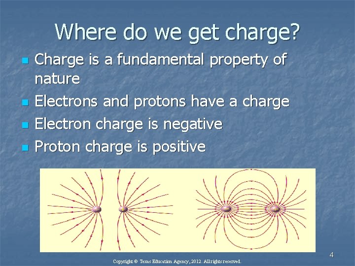 Where do we get charge? n n Charge is a fundamental property of nature