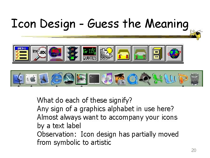 Icon Design - Guess the Meaning What do each of these signify? Any sign