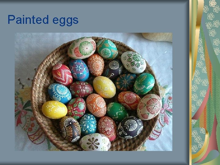 Painted eggs 