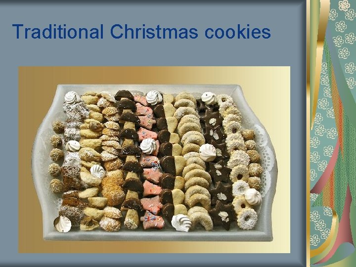Traditional Christmas cookies 