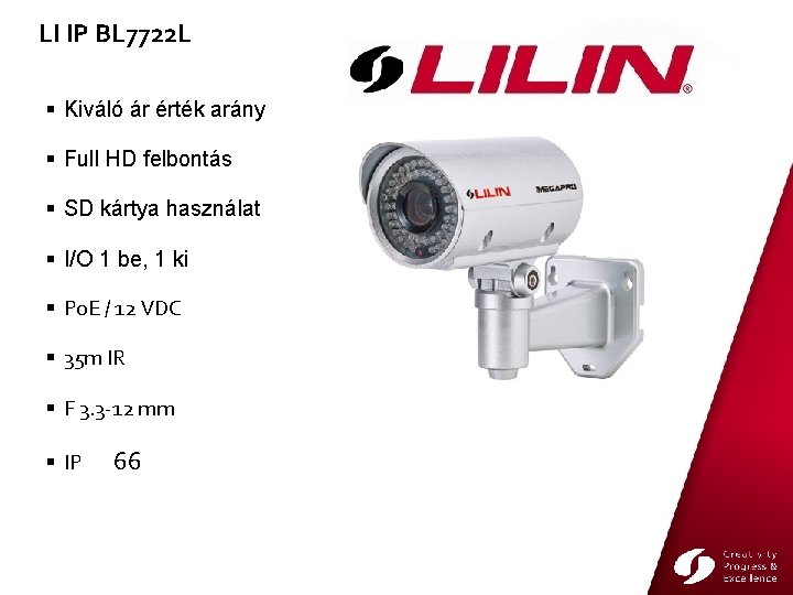 LI IP BL 7722 L Kiváló ár érték arány Full HD felbontás SD kártya