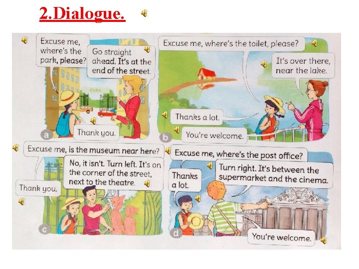 2. Dialogue. 