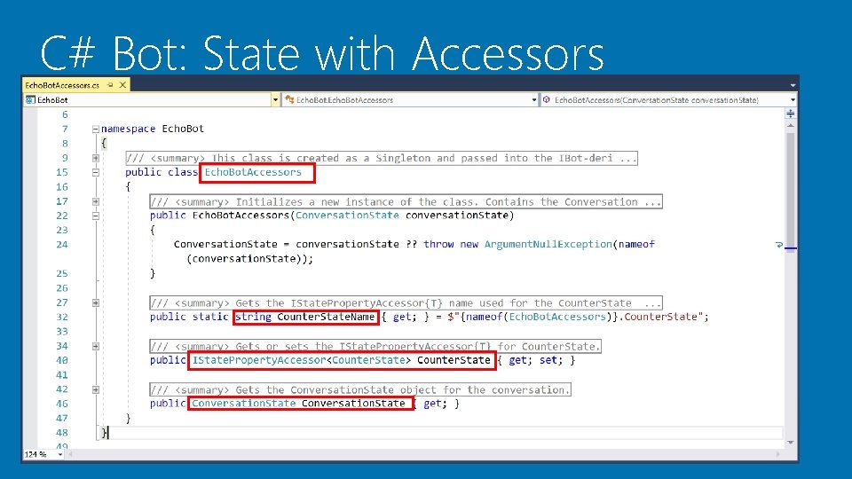 C# Bot: State with Accessors 