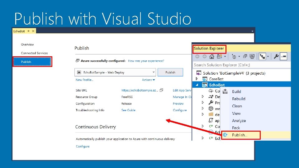 Publish with Visual Studio 