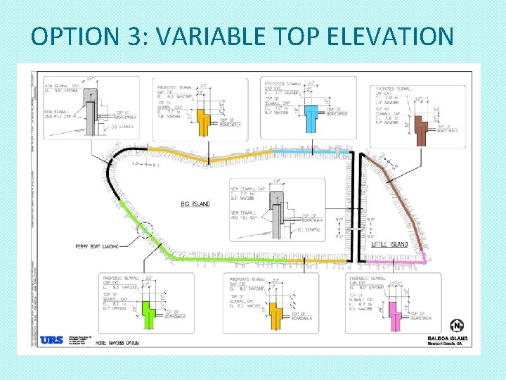 OPTION 3: VARIABLE TOP ELEVATION 