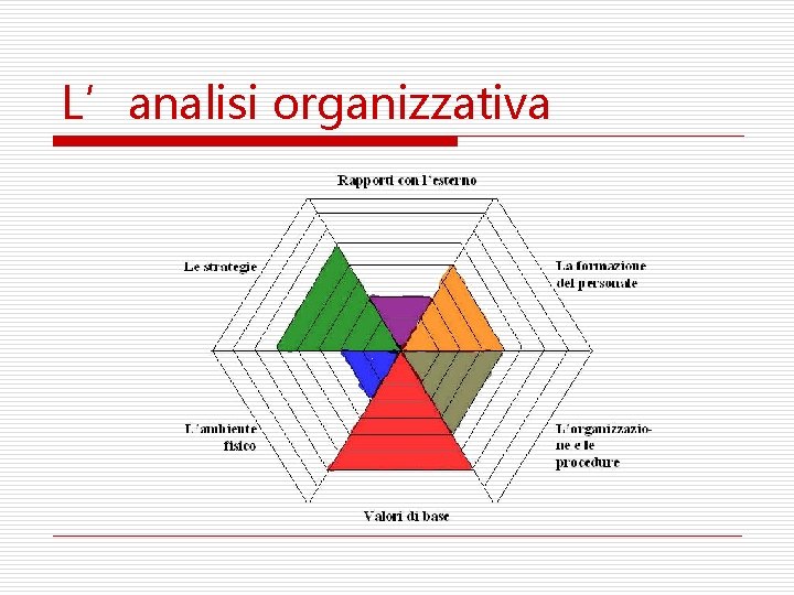 L’analisi organizzativa 