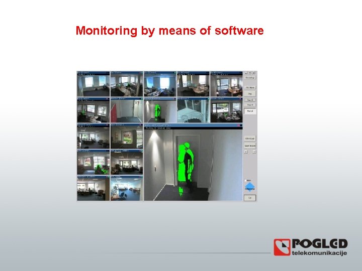 Monitoring by means of software 